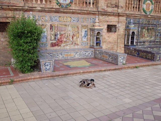 P5190169 Bank Leon  - Plaza espaa - Exposicion Ibero Americana - Sevilla